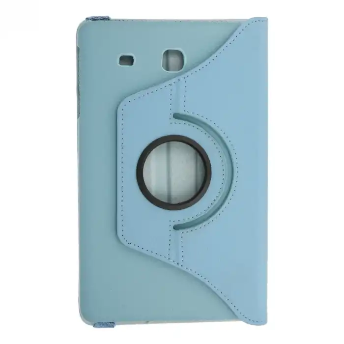 Samsung Galaxy T560 Tab E 9.7 Kılıf 360 Tablet Deri Kılıf - Turkuaz