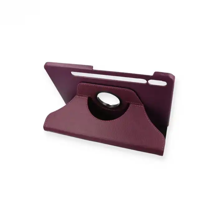 Samsung Galaxy T860 Tab S6 10.5 Kılıf 360 Tablet Deri Kılıf - Mürdüm