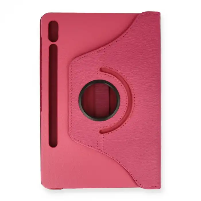 Samsung Galaxy T870 Tab S7 11 Kılıf 360 Tablet Deri Kılıf - Pembe