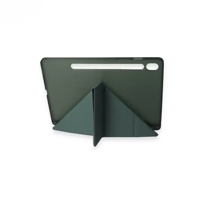 Samsung Galaxy T870 Tab S7 11 Kılıf Kalemlikli Mars Tablet Kılıfı - Koyu Yeşil