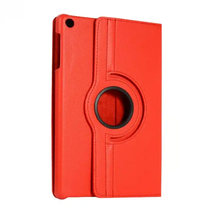 Samsung Galaxy Tab A11 360 Tablet Deri Kılıf - Kırmızı