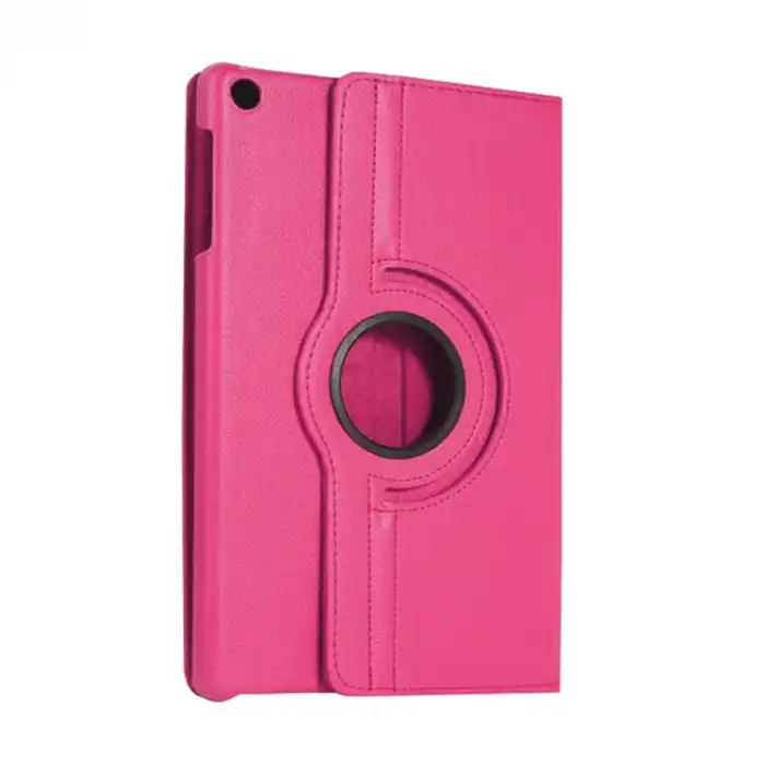 Samsung Galaxy Tab A11 360 Tablet Deri Kılıf - Pembe