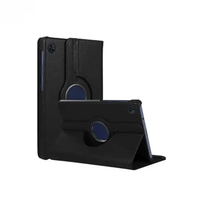 Samsung Galaxy Tab A11 360 Tablet Deri Kılıf - Siyah