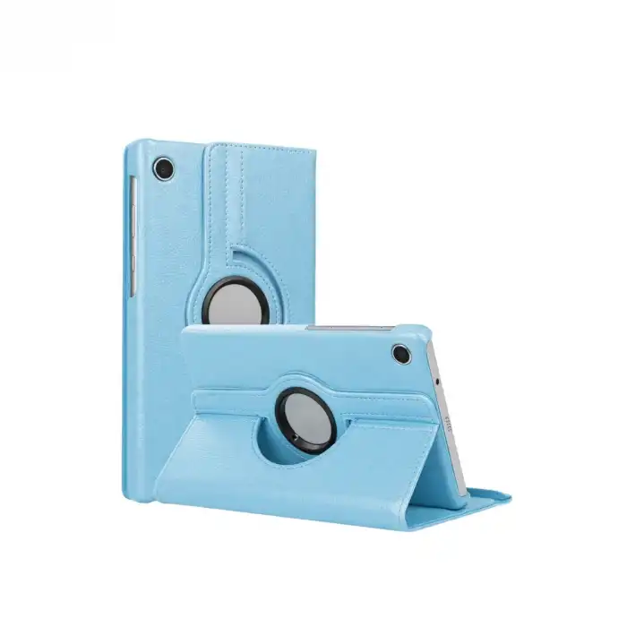Samsung Galaxy Tab A11 360 Tablet Deri Kılıf - Turkuaz
