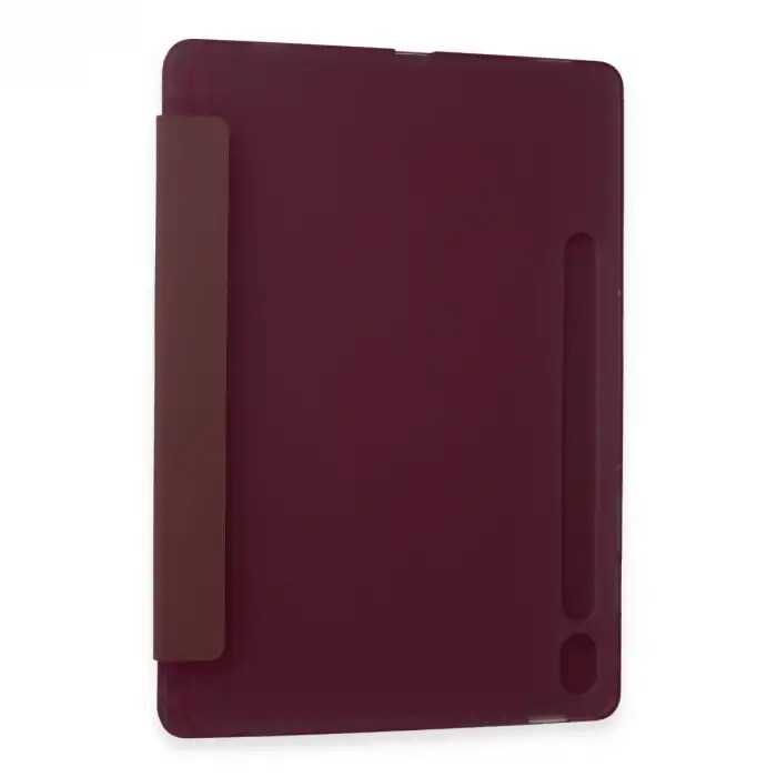 Samsung Galaxy Tab A9 Kılıf Kalemlikli Mars Tablet Kılıfı - Mürdüm