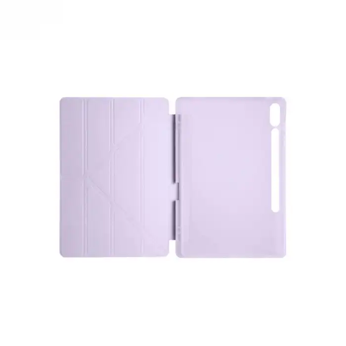 Samsung Galaxy X610 Tab S9 Fe Plus 12.4 Kılıf Kalemlikli Mars Tablet Kılıfı - Lila