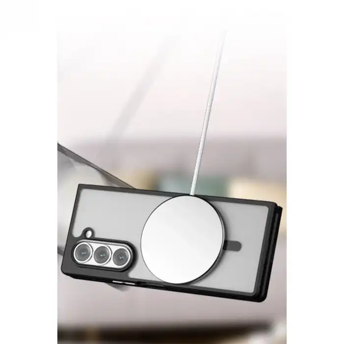 Samsung Galaxy Z Fold 5 Kılıf Blur Fold Magsafe Kapak - Siyah