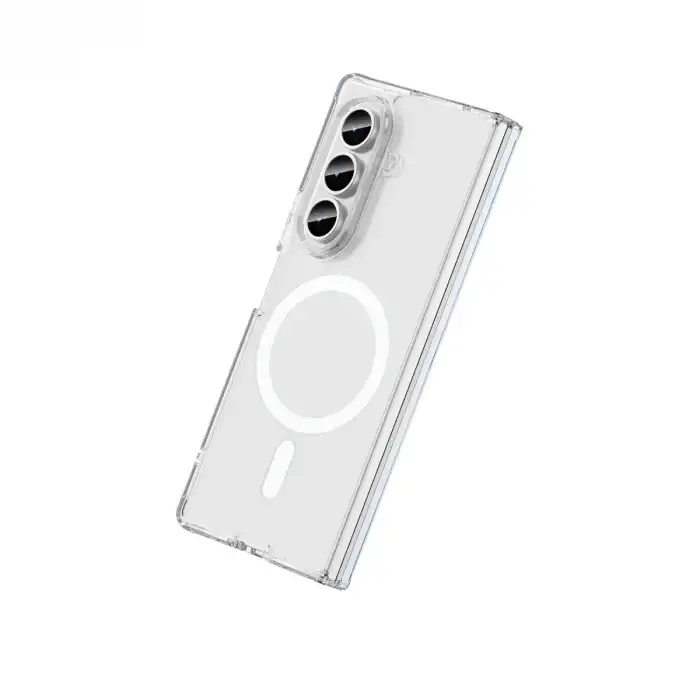 Samsung Galaxy Z Fold 7 Kılıf Magneticsafe Şeffaf Silikon - Şeffaf