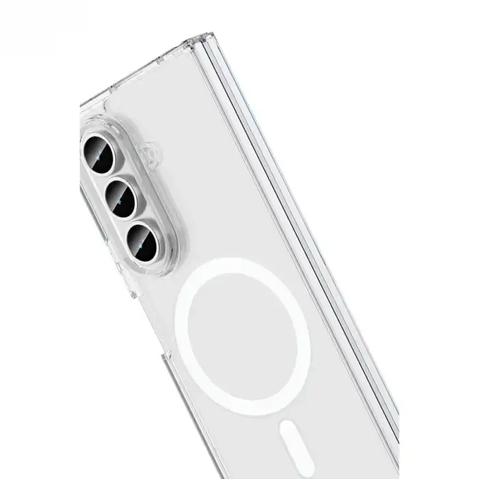 Samsung Galaxy Z Fold 7 Kılıf Magneticsafe Şeffaf Silikon - Şeffaf