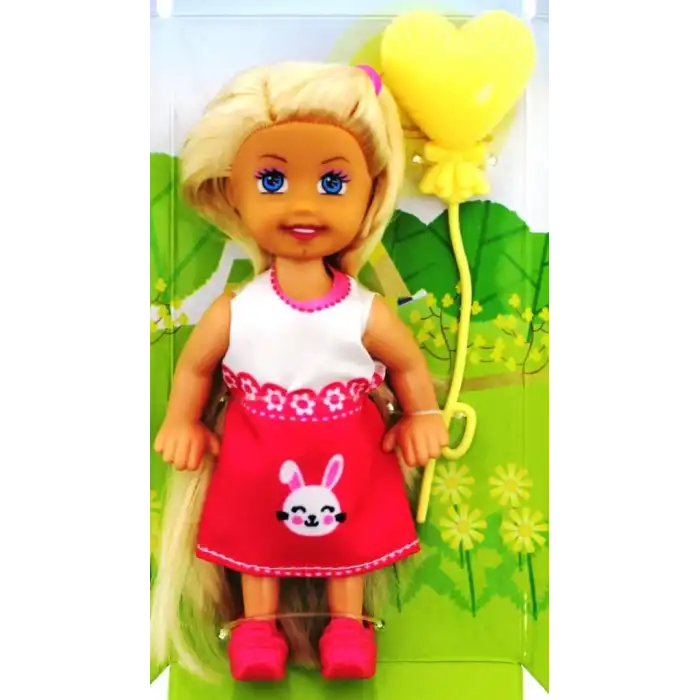 Sarı Balonlu Sarışın Mini Bebek