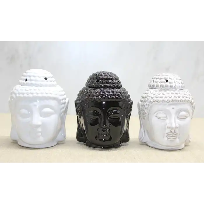 Seramik Buda Büstü Buhurdanlık Alk4447