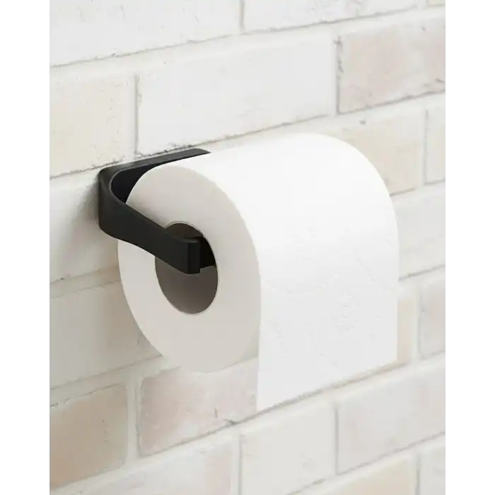 Siyah Tuvalet Kağıdı Tutucu Mat Kaplama Banyo Peçetelik