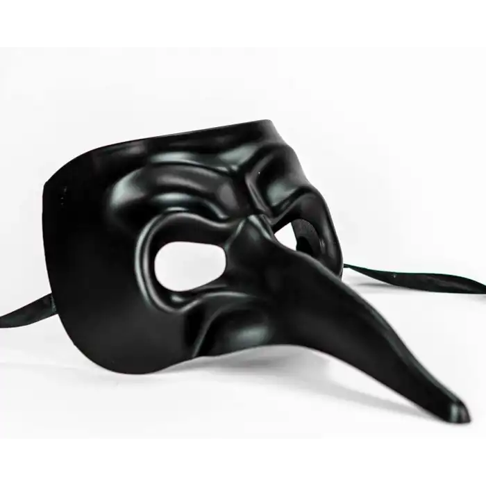 Siyah Uzun Burun Veba Doktoru Maskesi