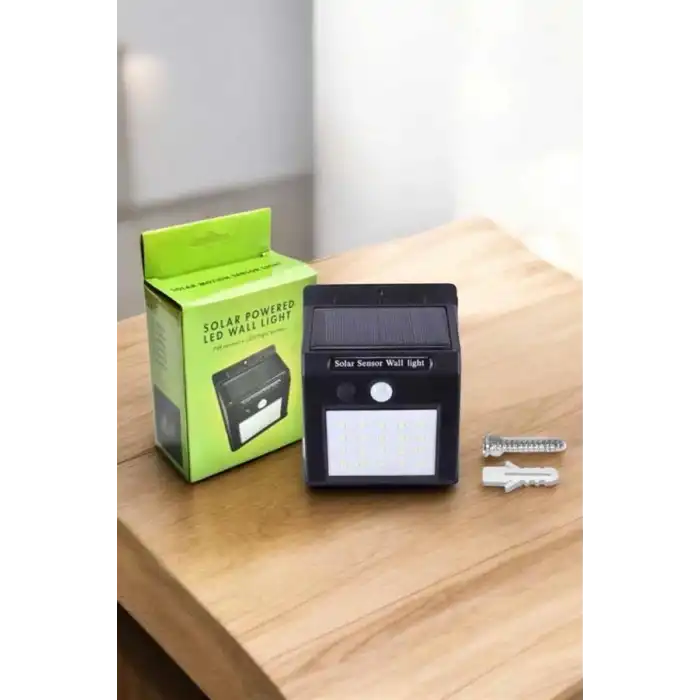 Solar Güneş Enerji Panelli Sensörlü Lamba Enerji Tasarruflu