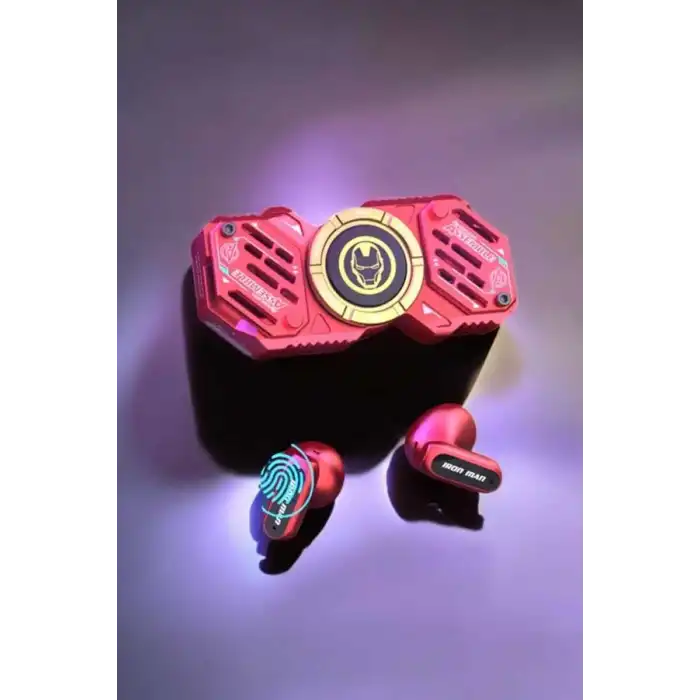 Stres Çarklı Bluetooth Kulaklık Kablosuz Kırmızı Yüksek Ses Kaliteli