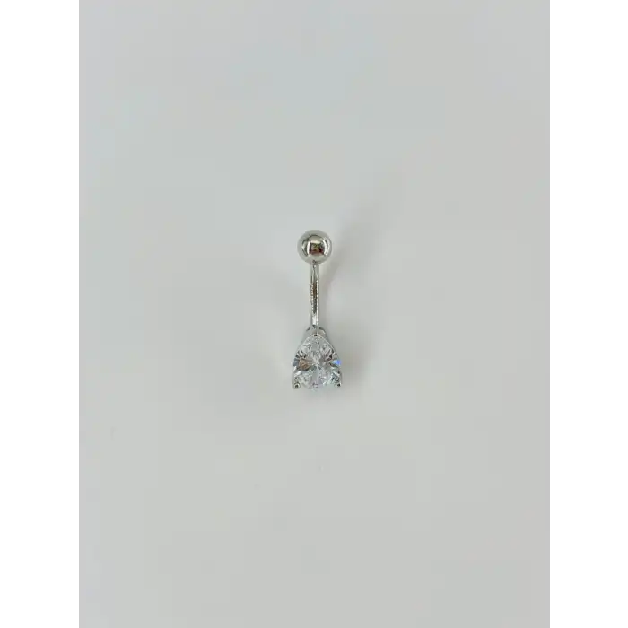Su Damlası Detaylı Göbek Piercing