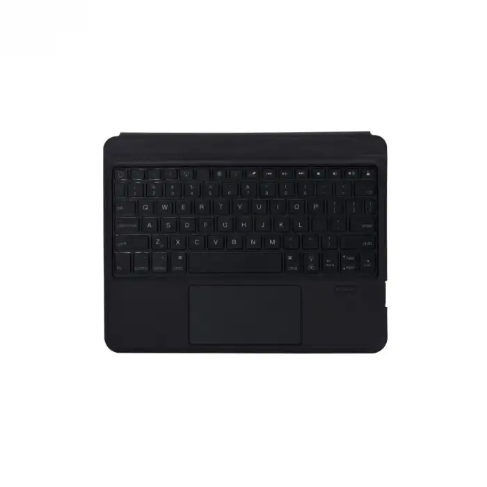 T5207d İpad Pro 11 (2022) Kılıf İnter Ledli Klavyeli Tablet Kılıfı - Siyah