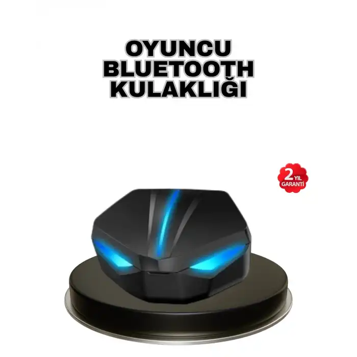 Tam Kablosuz Oyuncu Kulaklığı 5.0 Bluetooth LED Kontrollü