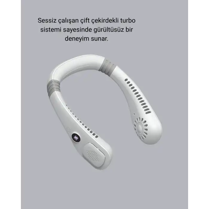 Taşınabilir Boyun Fanı Sessiz Çalışma ve USB Şarj Özellikli