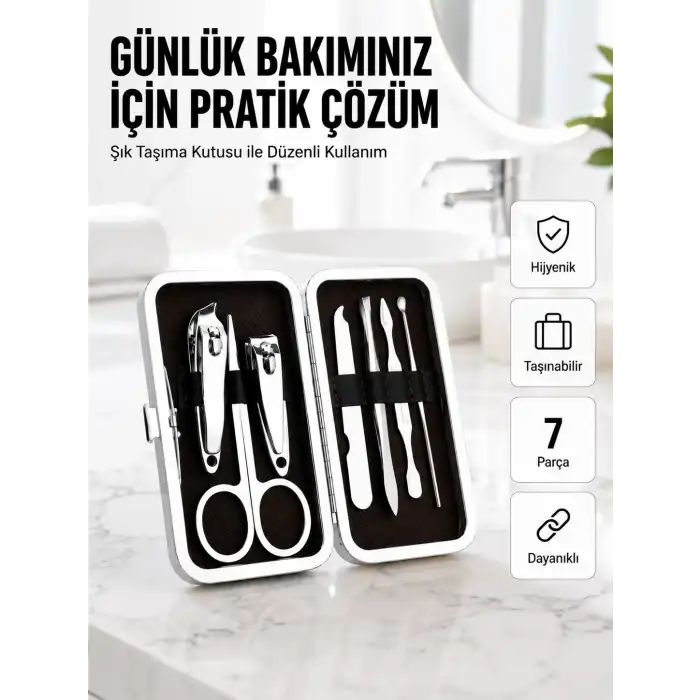 Taşınabilir Çantalı Çok Fonksiyonlu Bakım Seti