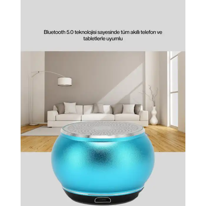 Taşınabilir Mini Bluetooth Hoparlör 9m Menzil Dahili Mikrofon Yeni Nesil