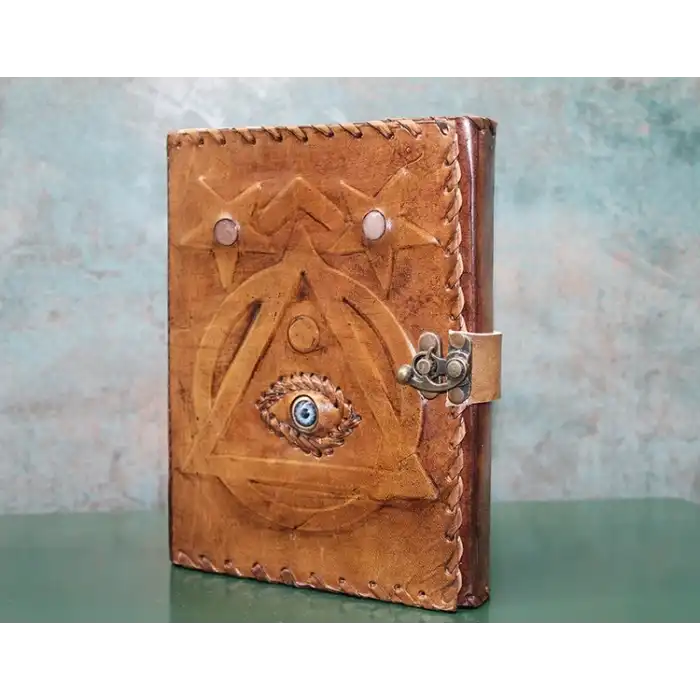 Taşlı Deri Defter Ksk3146