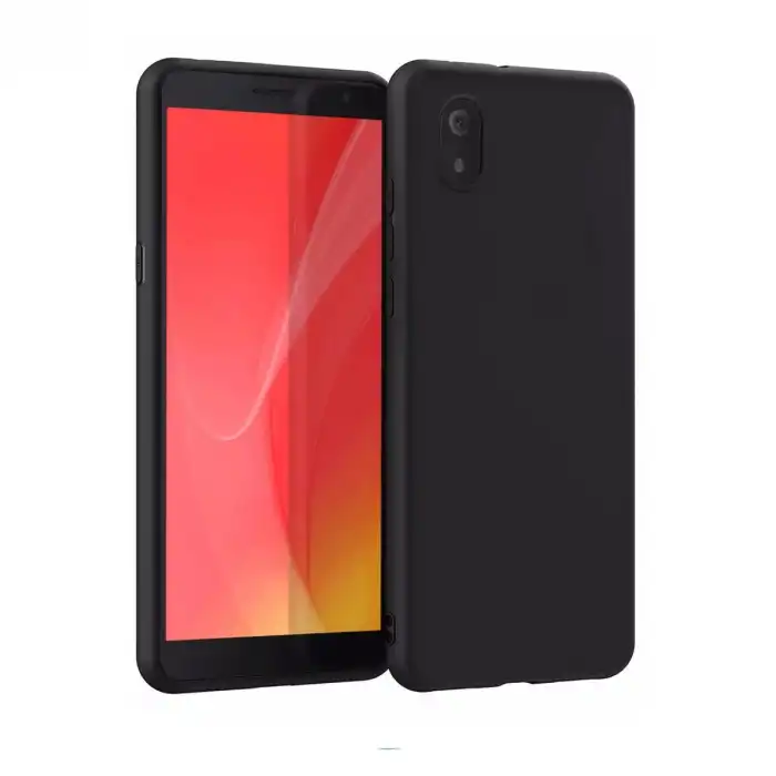 Tcl L7 Kılıf First Silikon - Siyah