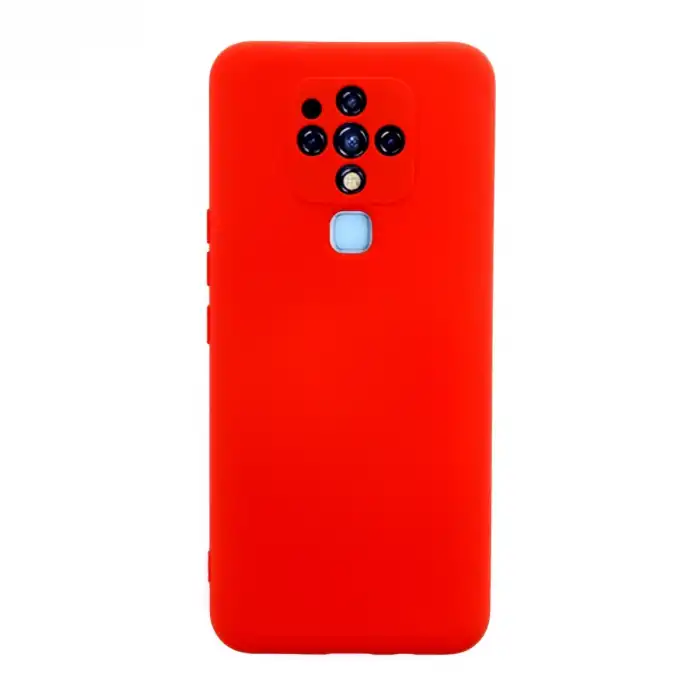 Tecno Camon 16 Kılıf Nano İçi Kadife Silikon - Kırmızı