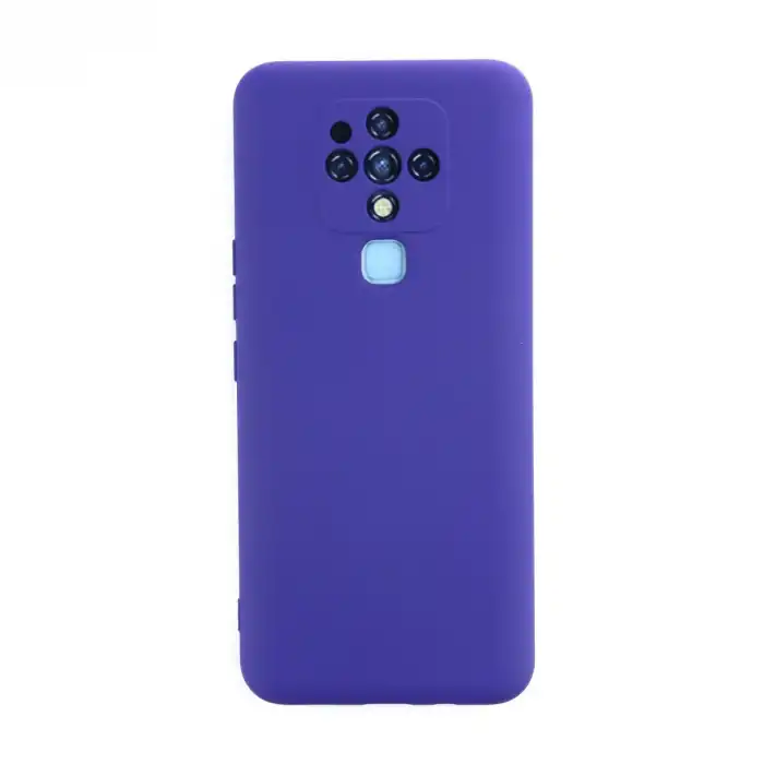 Tecno Camon 16 Kılıf Nano İçi Kadife Silikon - Mor