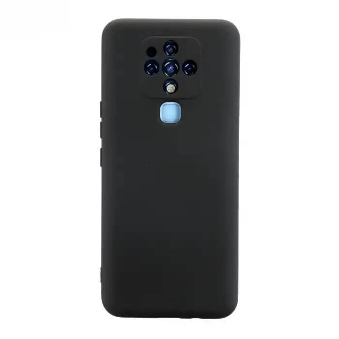 Tecno Camon 16 Kılıf Nano İçi Kadife Silikon - Siyah