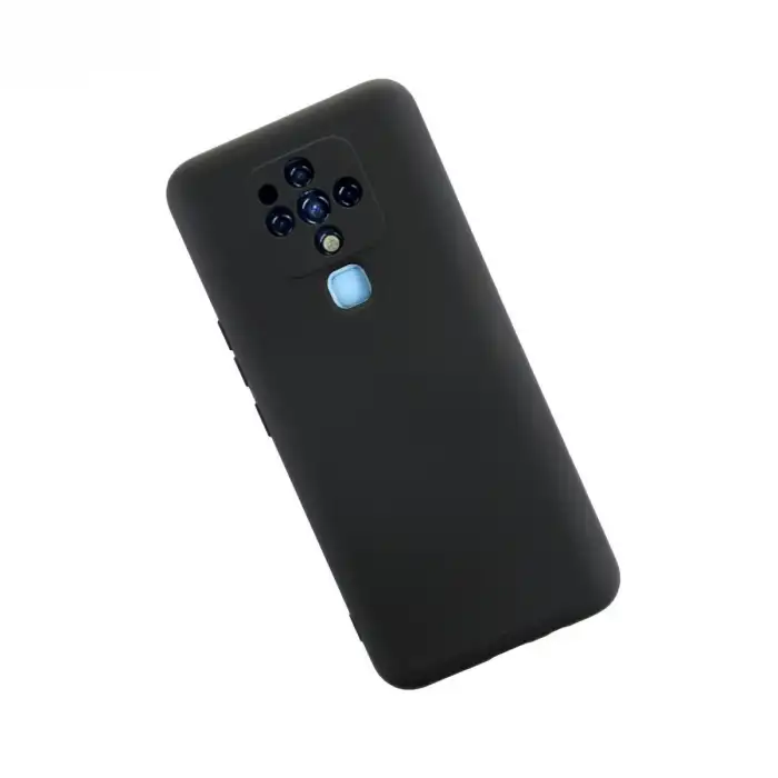 Tecno Camon 16 Kılıf Nano İçi Kadife Silikon - Siyah