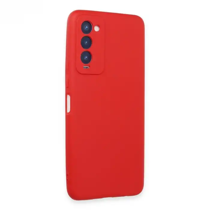 Tecno Camon 18 Kılıf First Silikon - Kırmızı