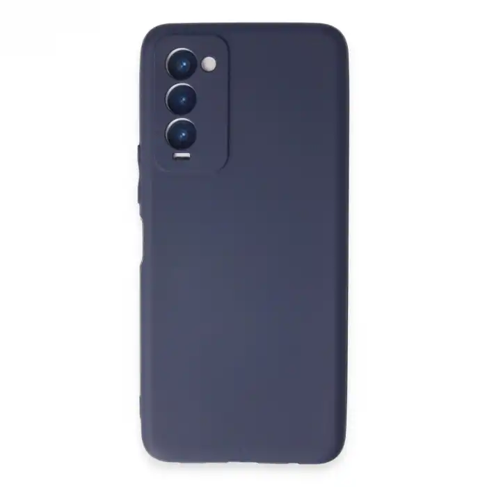 Tecno Camon 18 Kılıf First Silikon - Lacivert