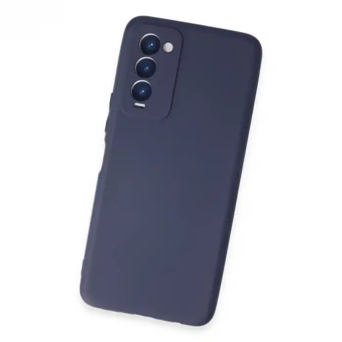 Tecno Camon 18 Kılıf First Silikon - Lacivert