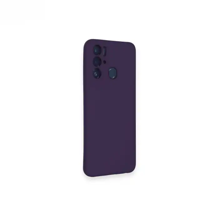 Tecno Pova Neo Kılıf Nano İçi Kadife Silikon - Mor