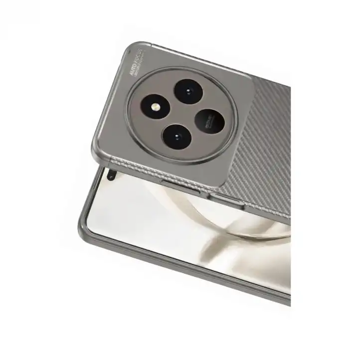 Tecno Spark 30 Kılıf Auto Focus Karbon Kapak - Gri
