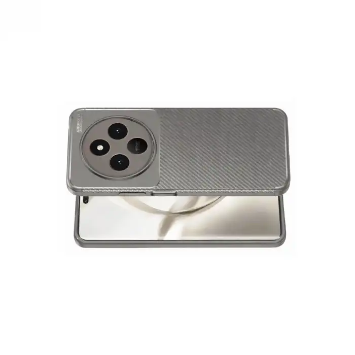 Tecno Spark 30 Kılıf Auto Focus Karbon Kapak - Gri