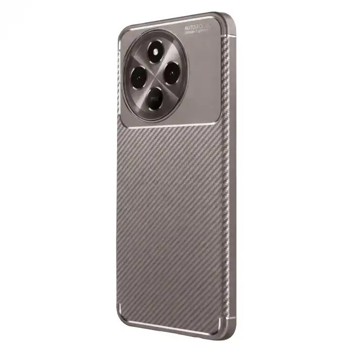 Tecno Spark 30 Pro Kılıf Auto Focus Karbon Kapak - Gri