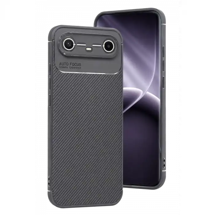 Tecno Spark Slim 5g Auto Focus Karbon Kapak - Gri