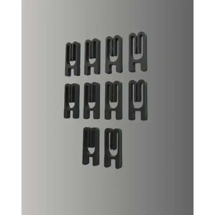 Tekrar Kullanılabilir Poşet Mandalı Siyah 10 Adet