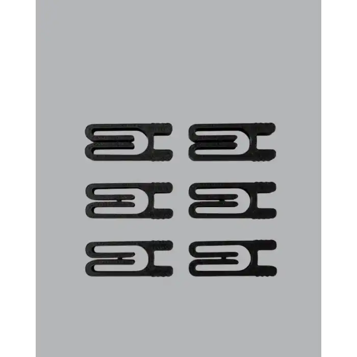 Tekrar Kullanılabilir Poşet Mandalı Siyah 6’lı Set