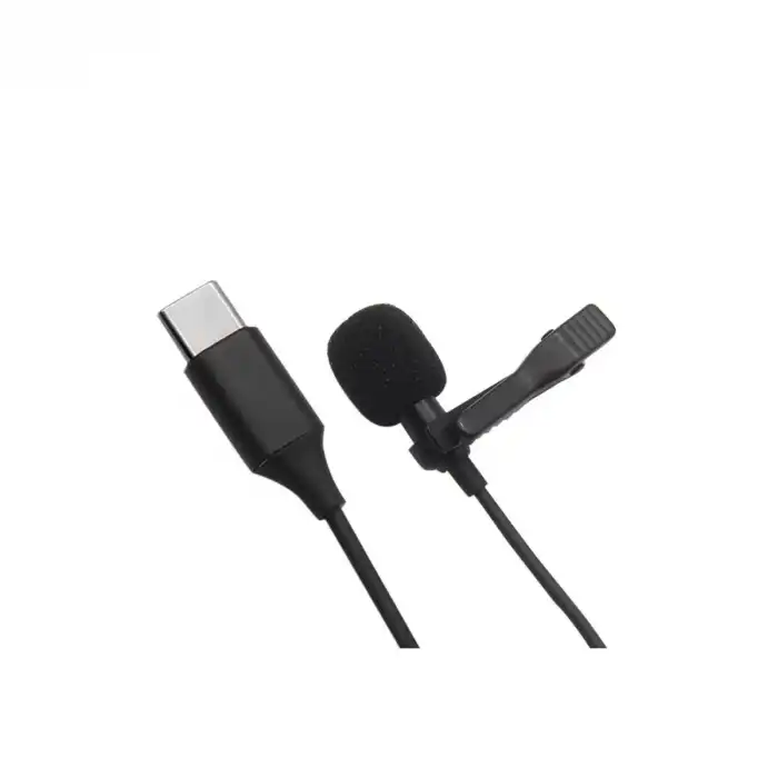 Type-c 2 Metre Double Mikrofon - Siyah