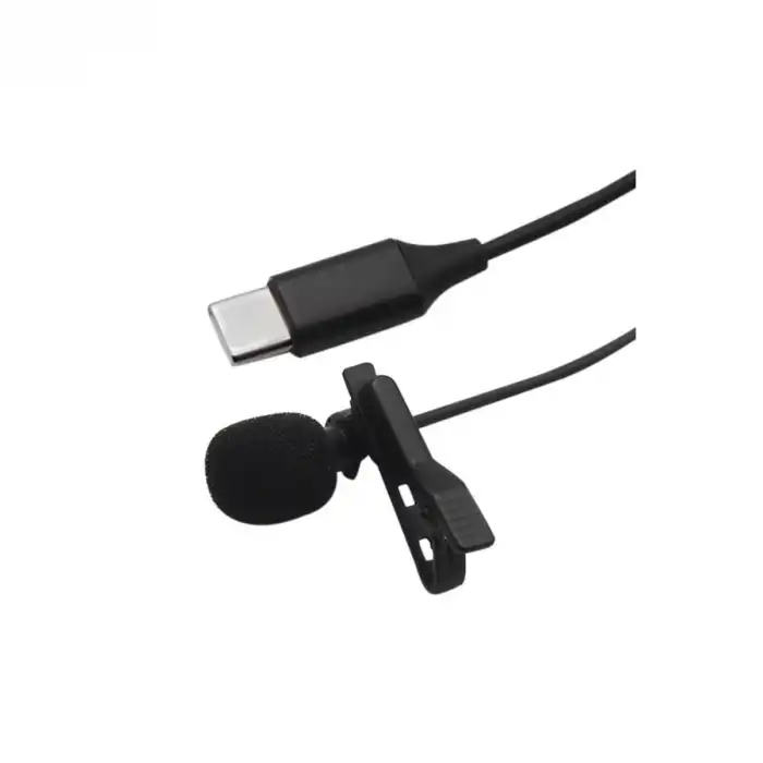 Type-c 2 Metre Double Mikrofon - Siyah