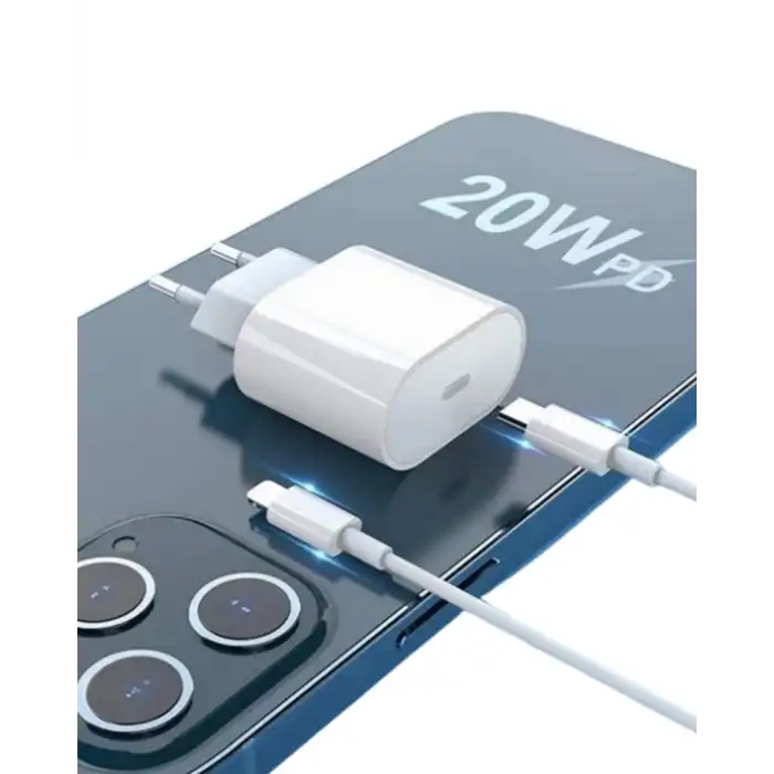 Type-C to C Kablolu 35W Hızlı Şarj Başlığı Set