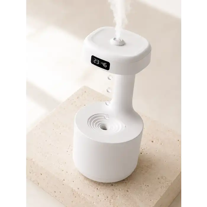 Ultrasonik Hava Nemlendirici 800 ml Aromaterapi Difüzör Ters Su Damlası Efektli