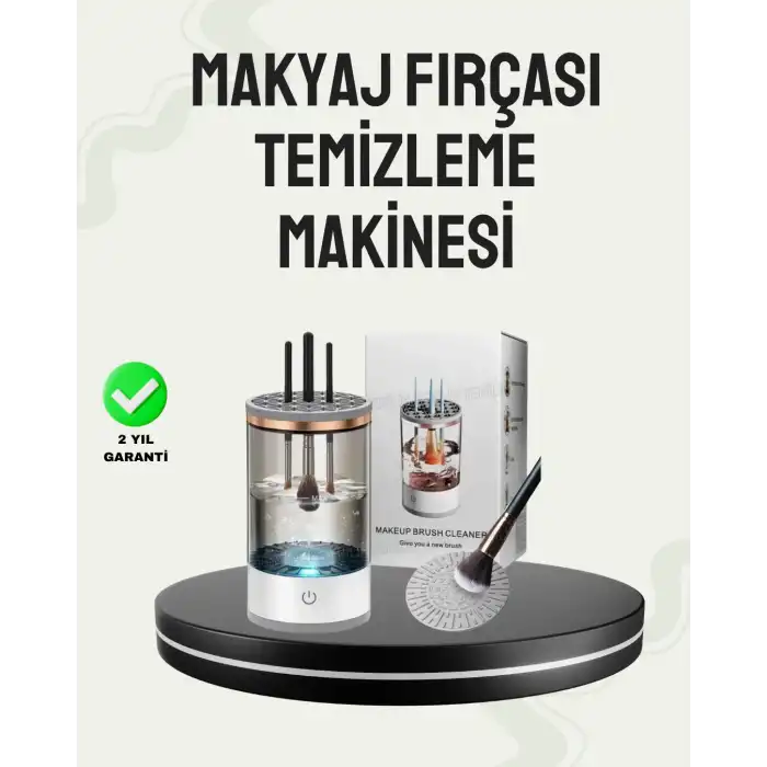 USB Şarjlı Kompakt Makyaj Fırçası Temizleme Makinesi