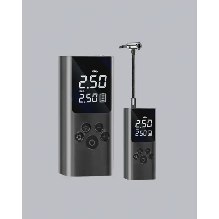 USB Şarjlı Taşınabilir Hava Kompresörü Dijital Ekranlı