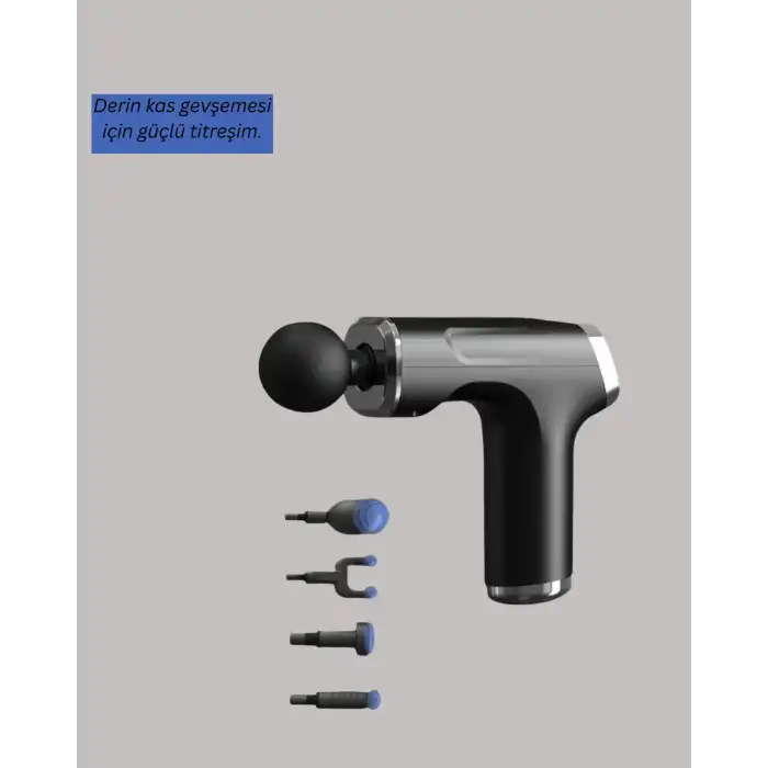 USB Type-C Şarjlı Taşınabilir Masaj Tabancası
