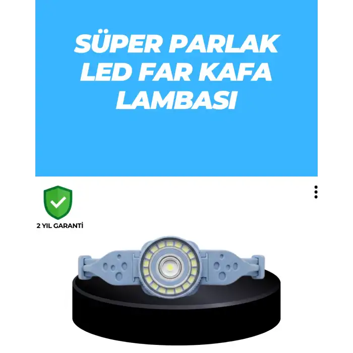 Uzun Pil Ömürlü Kamp ve Dağcılık Kafa Lambası