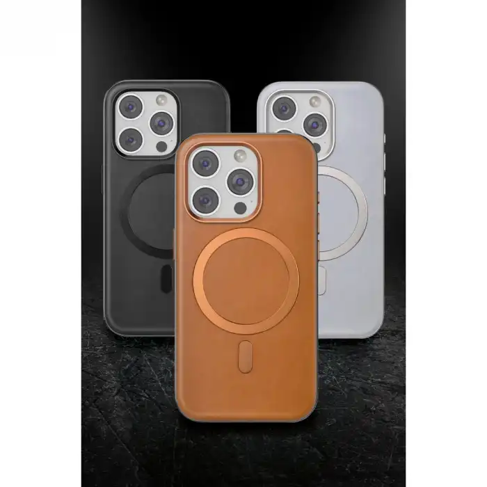 Venco Apple İphone 15 Pro Max Puskas Magsafe Kapak - Siyah